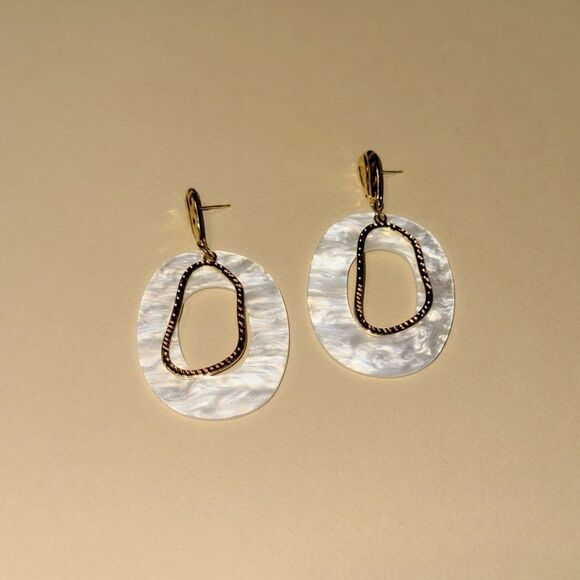 Boho geo earrings N882 - Picture 2 of 4